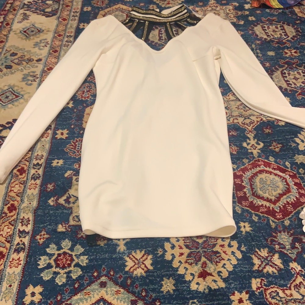 White mini dress